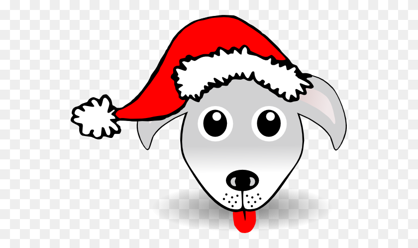 555x438 Clipart Of Christmas And Dogs - Labradoodle Clipart