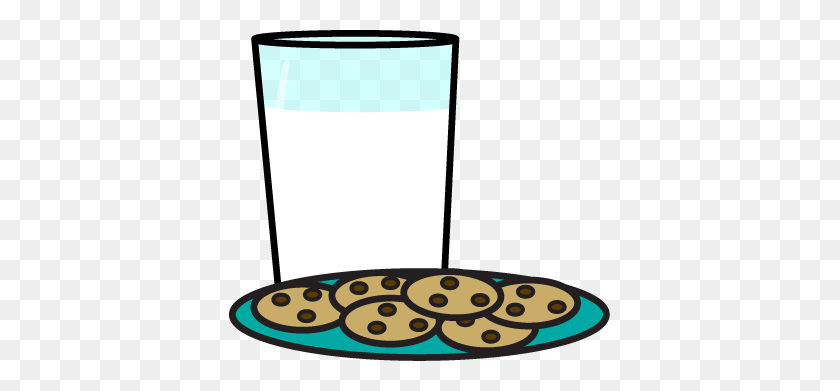 381x331 Clipart Of Cookies And Milk Collection - Cookie Sheet Clipart