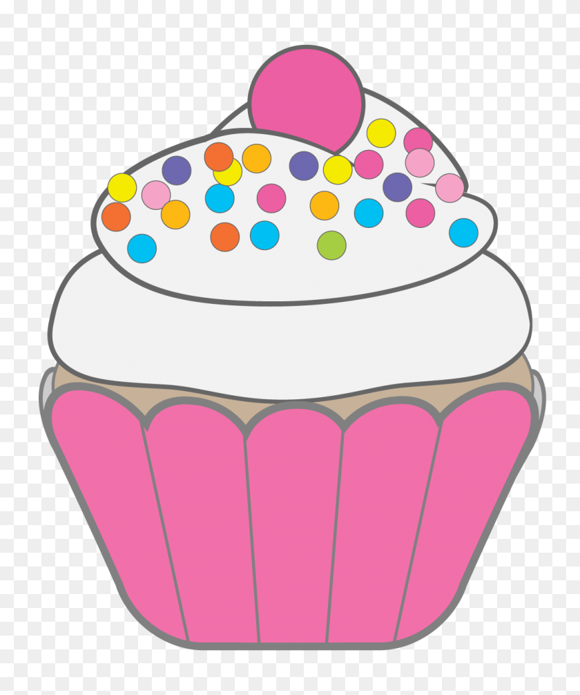 1050x1274 Clipart Of Cupcakes - Free Pancake Clipart