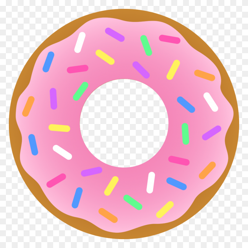 1024x1024 Clipart Of Donuts - Donut Clipart Blanco Y Negro
