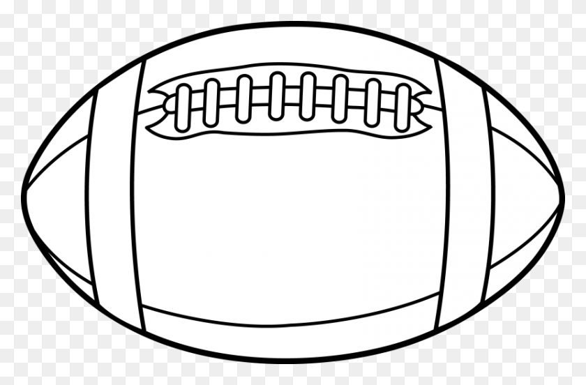 830x524 Clipart Of Football Drawing Pencil And In Color - Drawing Pencil Clipart