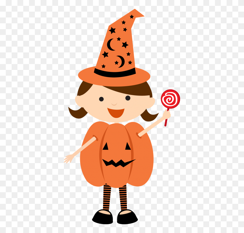 400x740 Clipart Of Halloween Costumes - Halloween Characters Clipart