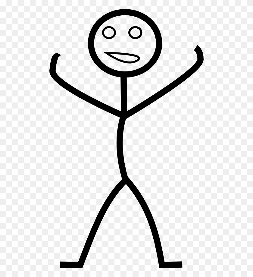 512x859 Clipart Of Human - Body Outline PNG