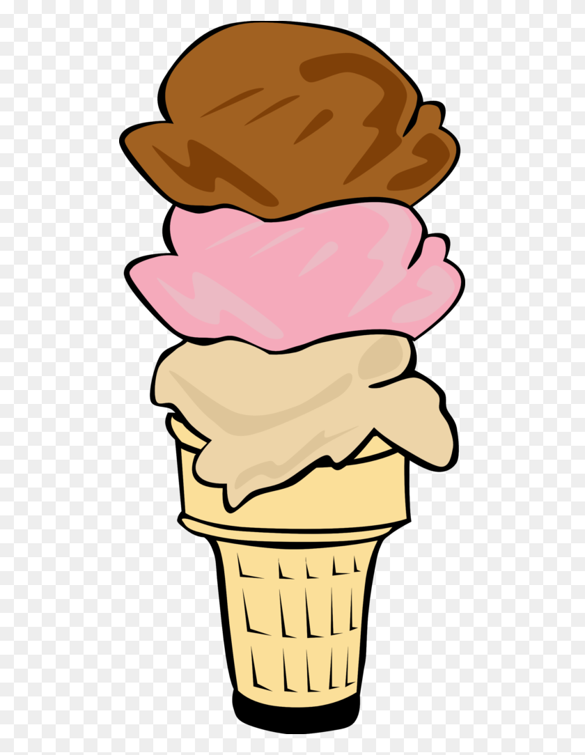 497x1024 Clipart Of Ice Cream - Icecream Truck Clipart