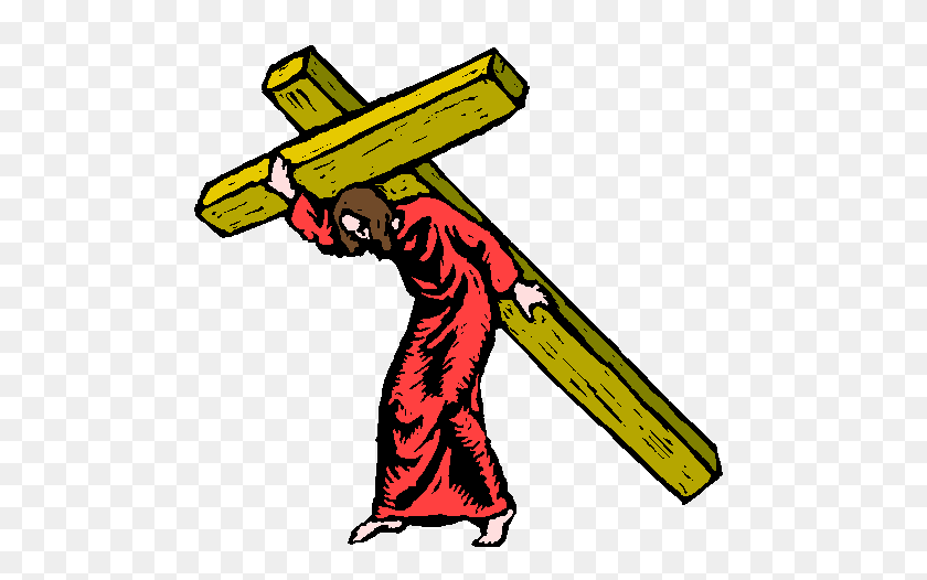 490x466 Clipart Of Jesus On The Cross - Cross Clipart Free