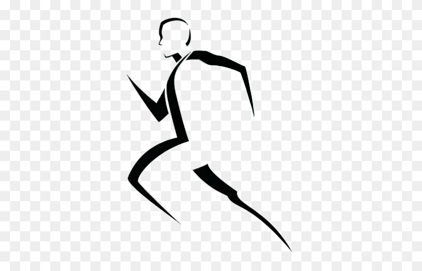 363x479 Clipart Of Man Crossing Finish Line - Finish Clipart