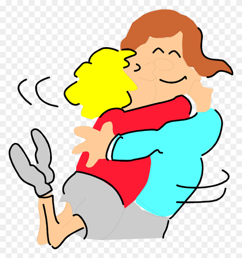 958x1028 Clipart Of People Hugging Transparent - Bloody Hand Clipart