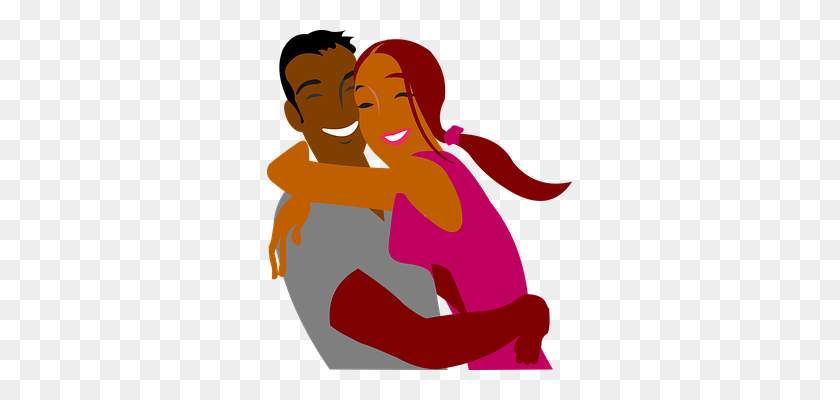 305x340 Clipart Of People Hugging Transparent - Group Hug Clipart
