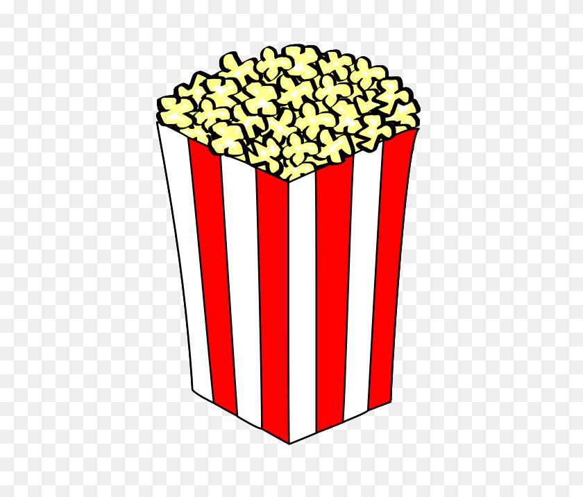 465x657 Clipart Of Popcorn - Bucket Clipart Black And White