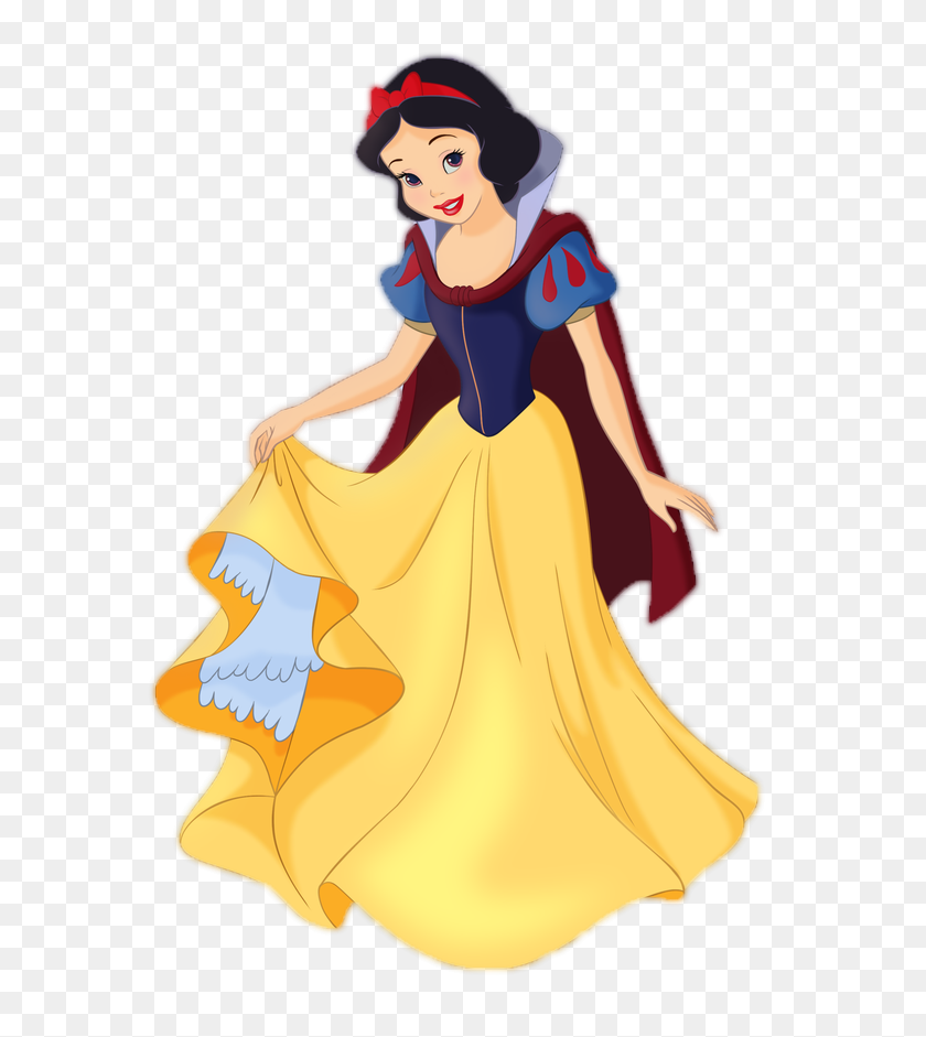 593x881 Clipart Of Snow White - Snow White Apple Clipart
