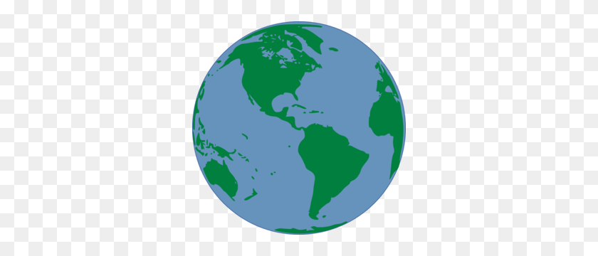 300x300 Clipart Of The World - Globe Clipart PNG
