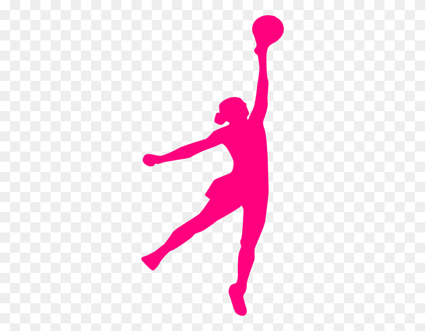 282x595 Clipart Of Volleyball Players - Basketball Net Clipart