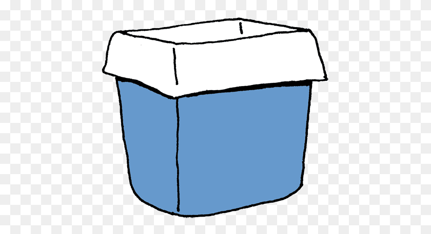450x397 Clipart Of Waste Baskets - Open Trash Can Clipart