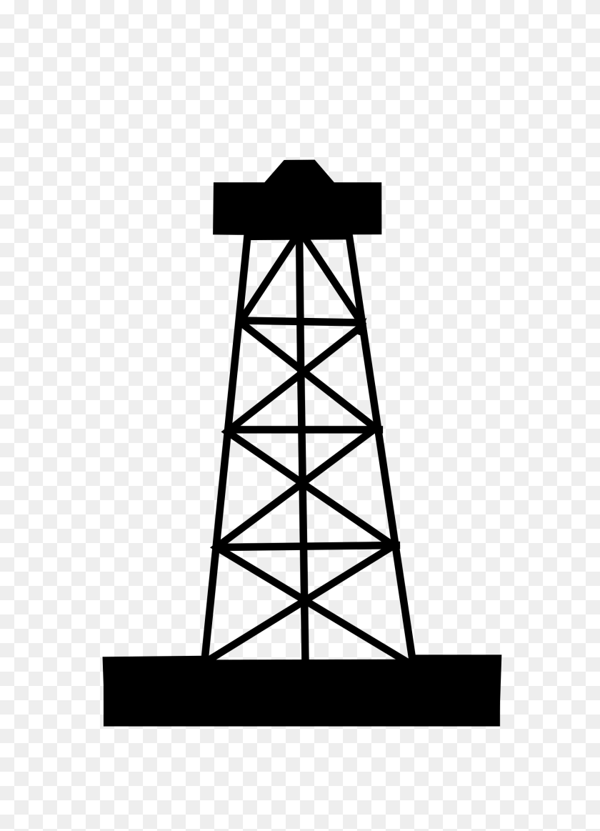 1697x2400 Clipart Oil Well - Production Clipart