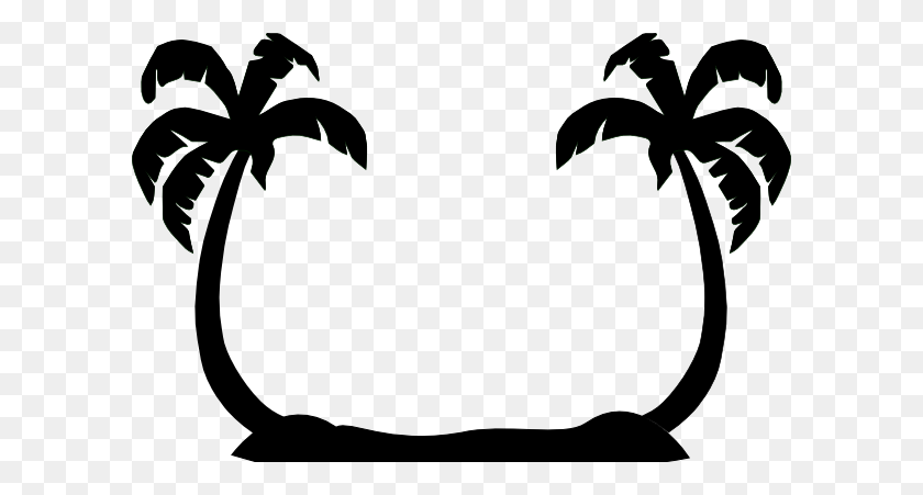 600x391 Clipart Palm Trees Collection - Tree Images Clip Art