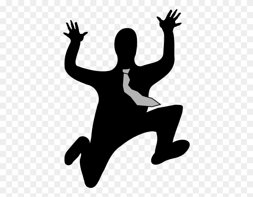 420x592 Clipart Person Running Clipart - Scared Person Clipart