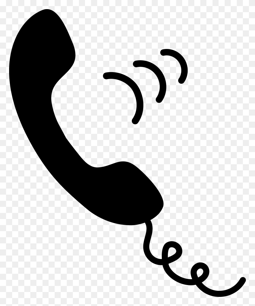 5417x6576 Clipart Phones Free - Dial Clipart