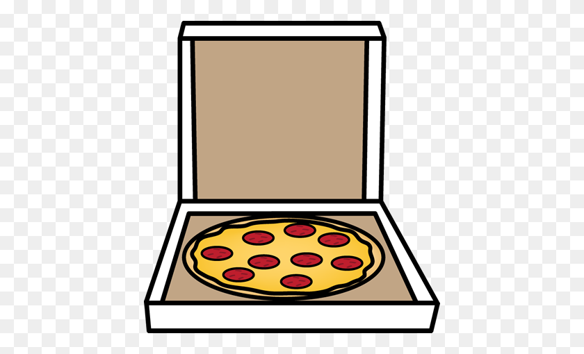 426x450 Clipart Pizza A Lápiz Y En Color - Caja De Lápices Clipart