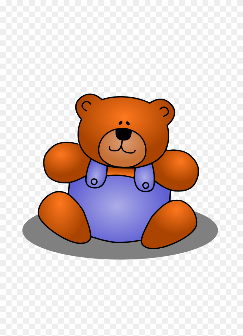 999x1413 Clipart Png Collection Teddy Bear - Bear PNG