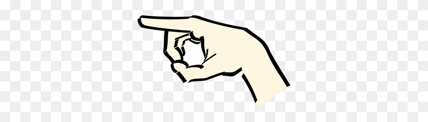 300x180 Clipart Pointing Finger - Pointing Finger Clipart