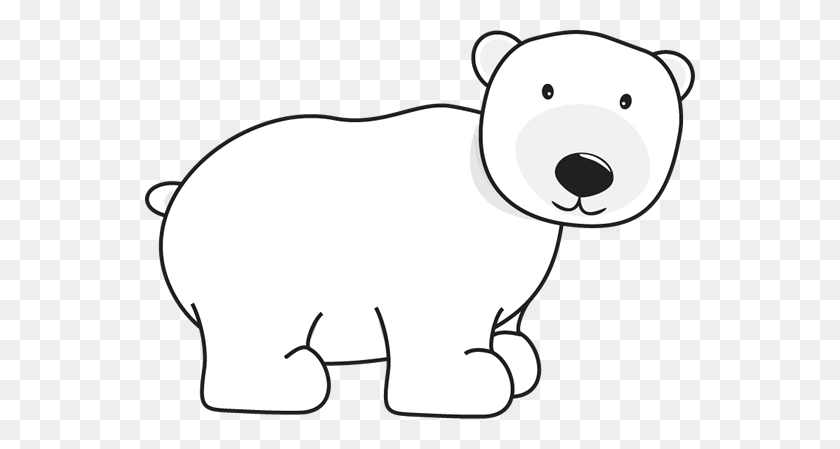 550x389 Clipart Polar Bear - Bear Clipart