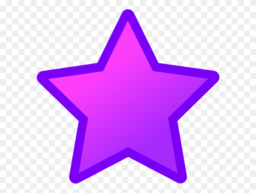 600x573 Клипарт Фиолетовая Звездная Граница Клип-Арт Библиотека - Разноцветные Звезды Клипарт