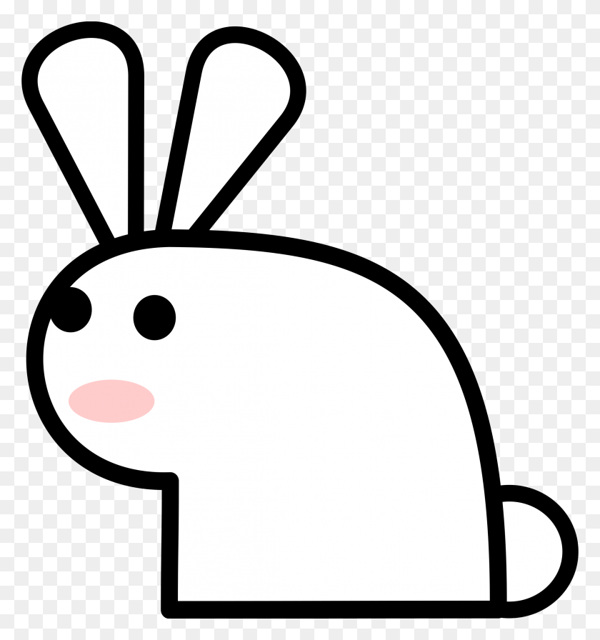 2237x2400 Clipart Rabbit Free Download On Webstockreview - Rabbit Face Clipart