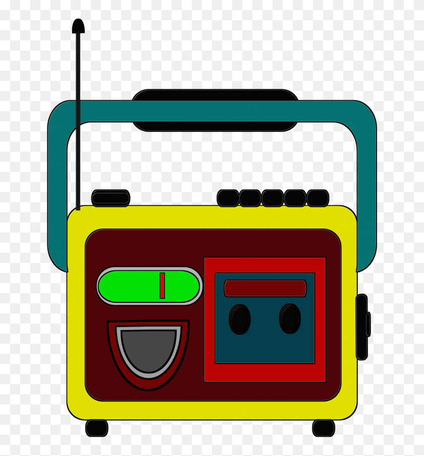 2638x2850 Clipart Radio And Tape Together Free Image - Tape Recorder Clipart