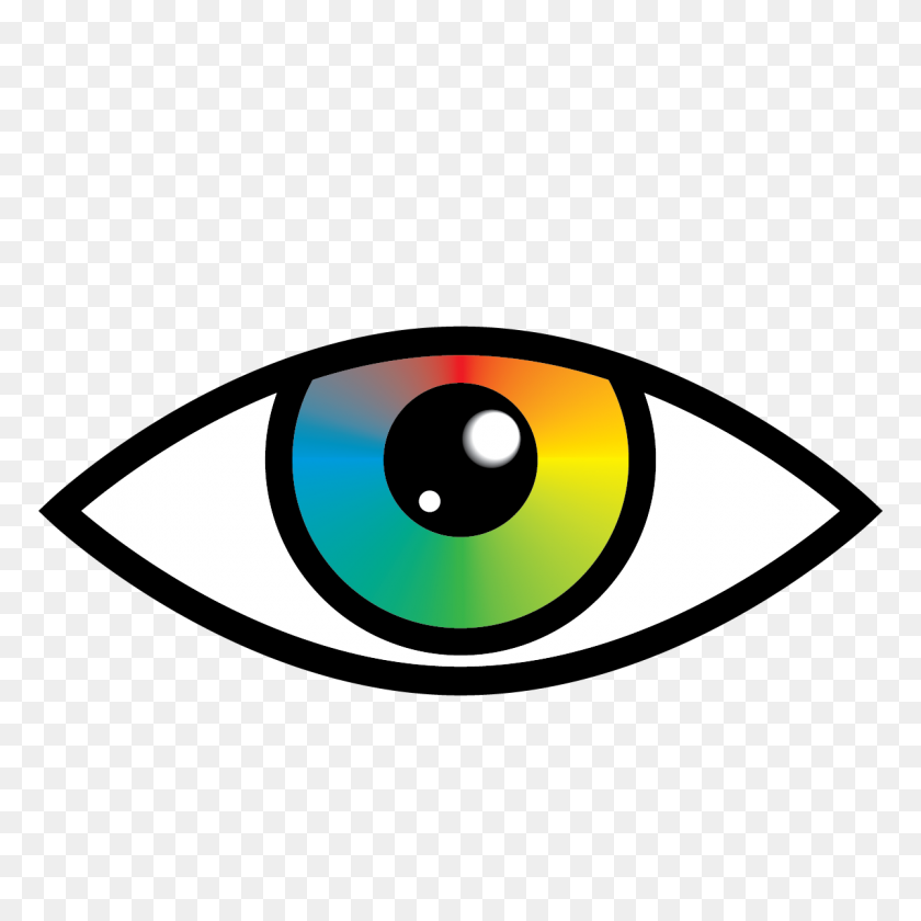 1200x1200 Clipart Rainbow Eye, Clipart Rainbow Eye Transparent Free - Eye Clipart Transparent