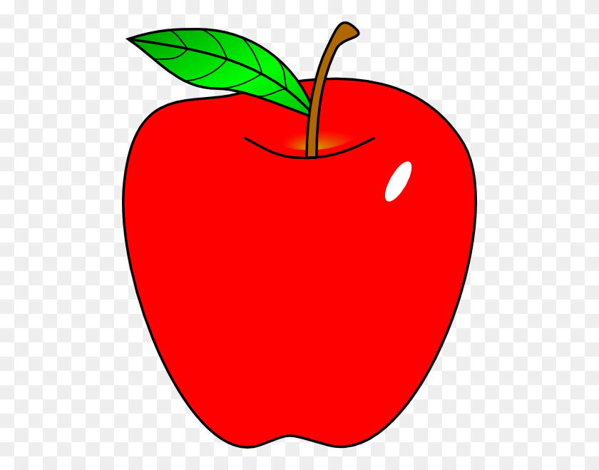 498x599 Clipart Red Apple Clip Art Images - Education Clipart PNG