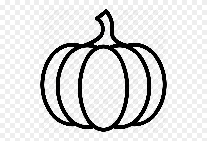 512x512 Clipart Resolution - Pumpkin Clipart Black And White Free