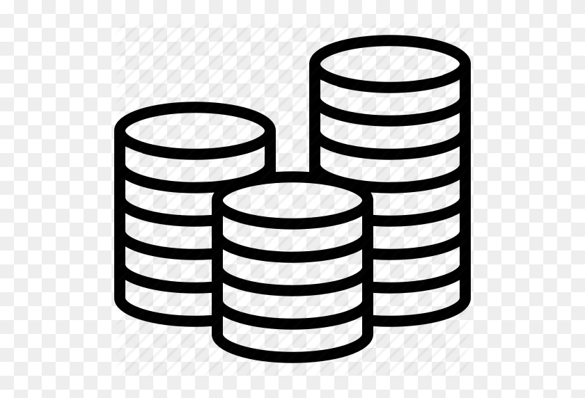 512x512 Clipart Resolution - Stack Of Coins Clipart