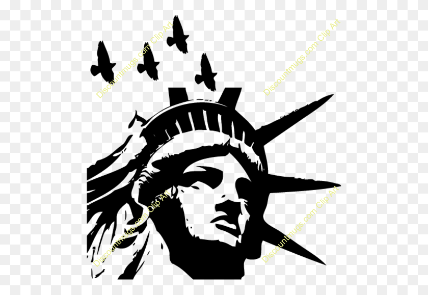 500x519 Clipart Resolution - Statue Of Liberty Clipart Free