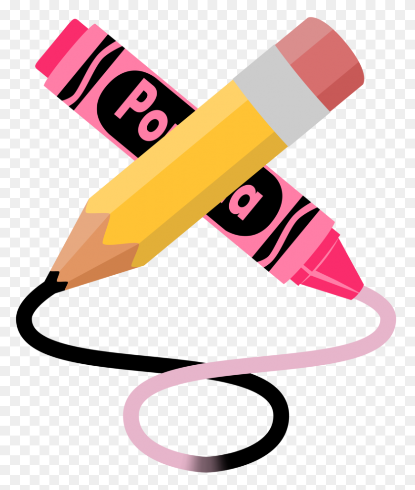 818x976 Clipart Resolution - Yellow Crayon Clipart