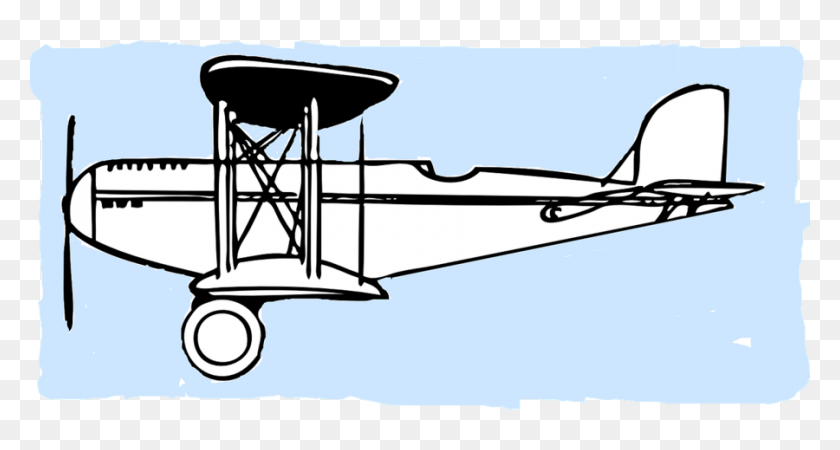 900x450 Clipart Resolution - Airplane Clipart Transparent