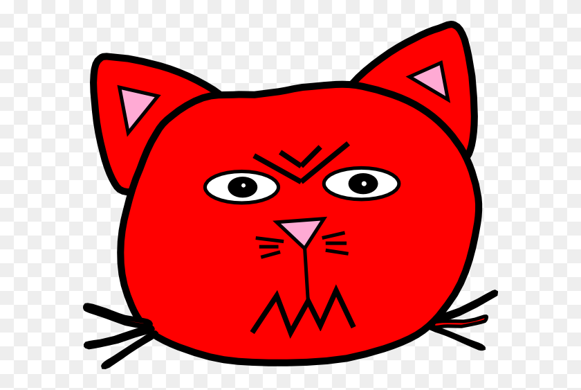 600x503 Clipart Resolution - Angry Cat Clipart