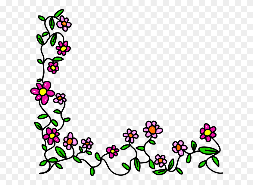 640x556 Clipart Resolution - Flower Cartoon PNG