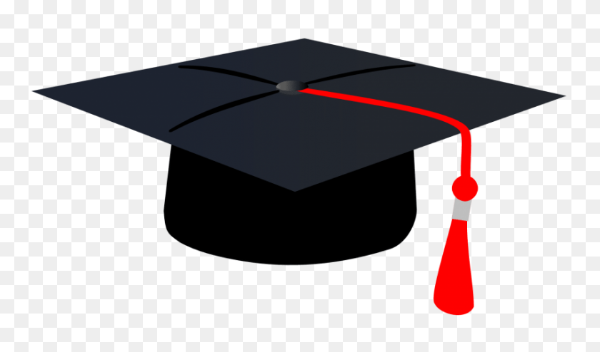 850x474 Clipart Resolution - Graduation Cap Clipart Free