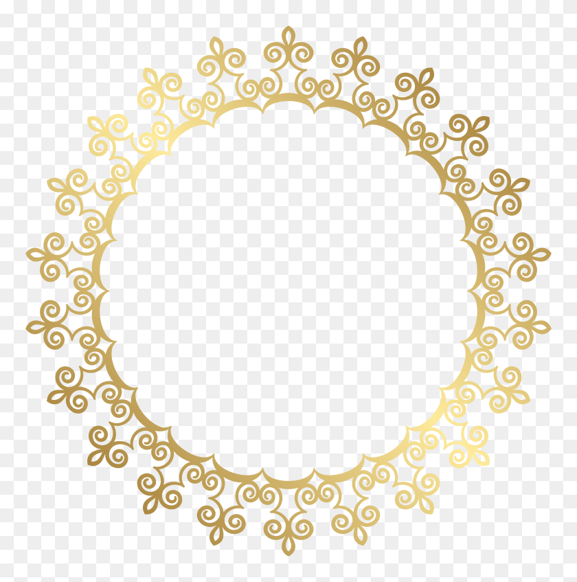 7919x8000 Clipart Round Lace Border - Lace Border PNG