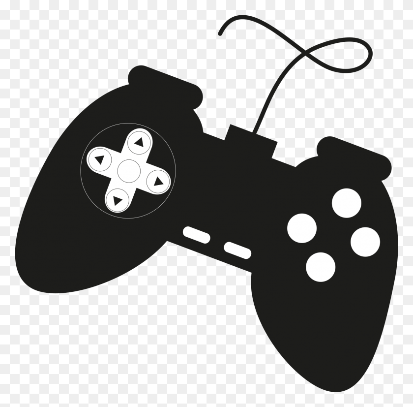 1528x1503 Clipart S Video Games Game Controller Png Transprent - Video Game Clipart Black And White