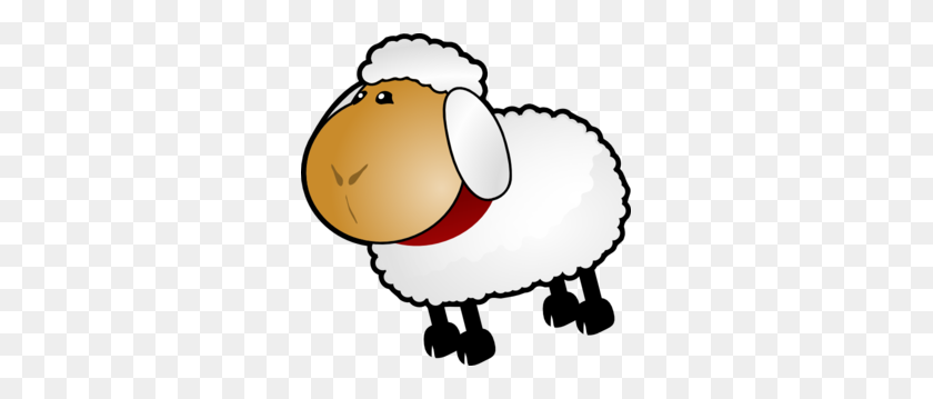 297x299 Clipart Sheep - Mary And Jesus Clipart