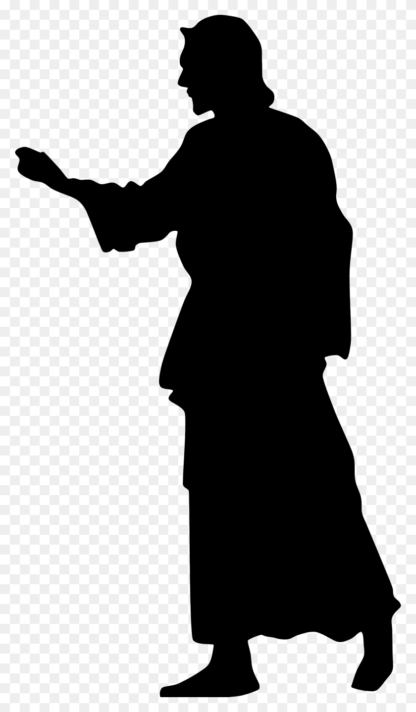 1286x2272 Clipart Silhouette Of Christ - Jesus Clipart Images