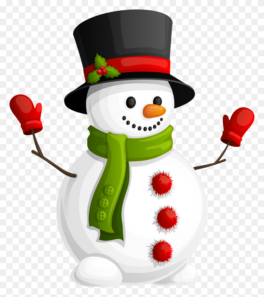 3087x3516 Clipart Snowman With Yellow Scarf Clip Art Images - Scarf Clipart Black And White