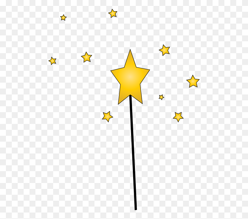 512x682 Clipart Star Magic Wand - Wand Clipart