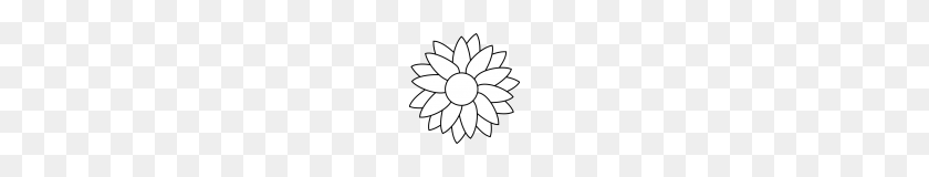 100x100 Clipart Sunflower Clipart Black And White Music Clipart - Sunflower Clipart Black And White