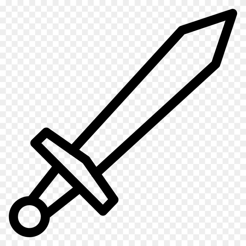 2230x2230 Clipart Sword In Sword Clipart - Sword Clipart Black And White