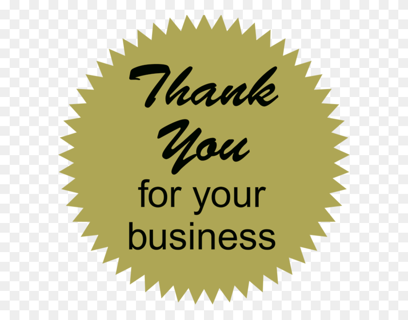 600x600 Clipart Thank You For Your Business - Thankyou Clipart