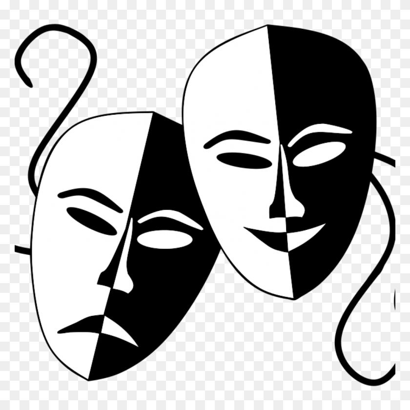 1024x1024 Clipart Theatre Masks Free Clipart Download - Musical Theatre Clipart