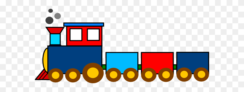 600x256 Clipart Train Trains Tren, Infantiles And Etiquetas - Train On Tracks Clipart
