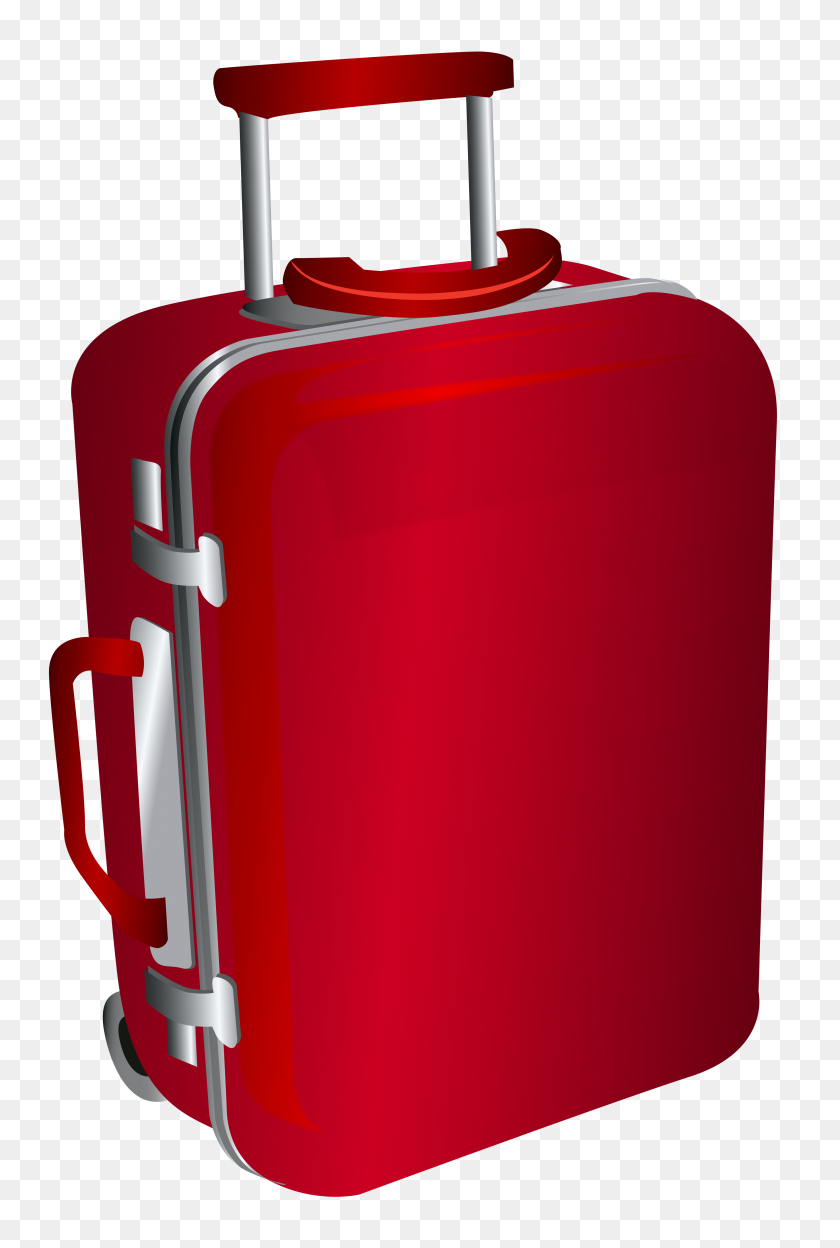 4072x6202 Clipart Travel Suitcase - Empacar Una Maleta Clipart